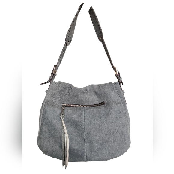 Aimee Kestenberg Vintage Vertigo Hobo Bag 100% Leather in Bright Denim - Picture 6 of 16